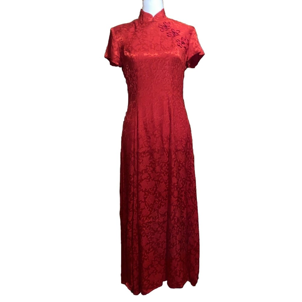 Vintage Brioche California Cap Sleeve Size 5/6 Red Dress Party